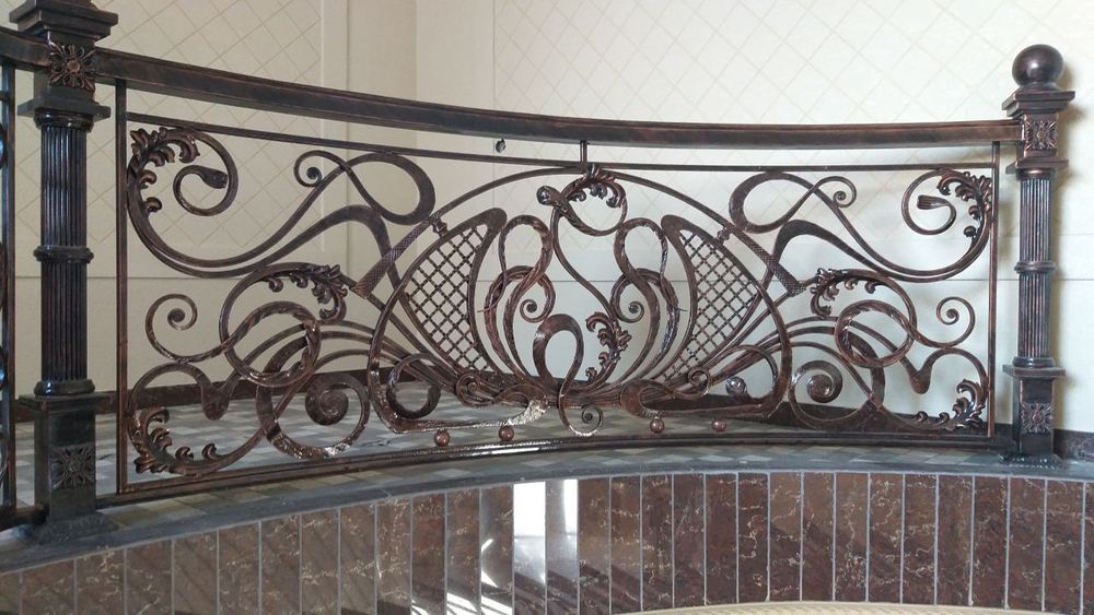 Кованые изделия перила двери мебели кравати навеси козирки