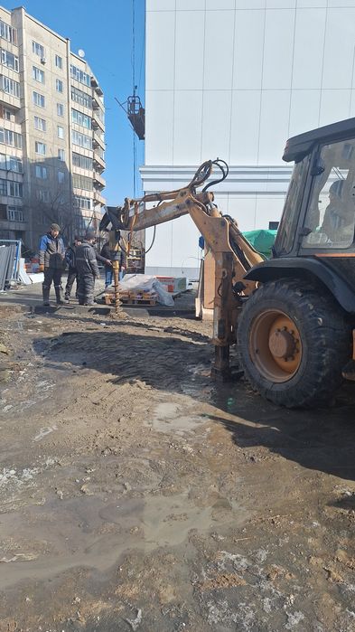 Услуги экскаватор погрузчик, гидромолот,ямобур