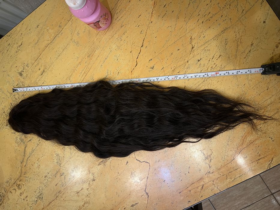Peruca din par natural saten inchis