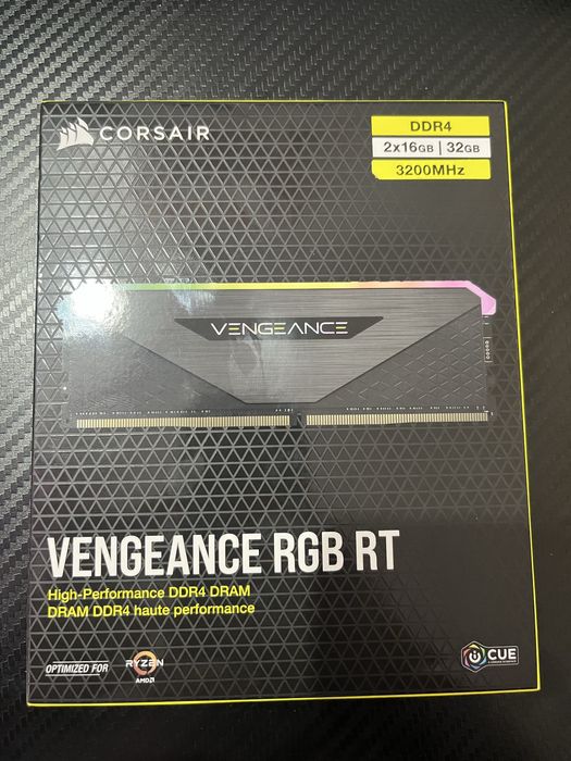 Memorii ddr4 2x16 VENGEANCE RGB RT CL18 3200Mhz