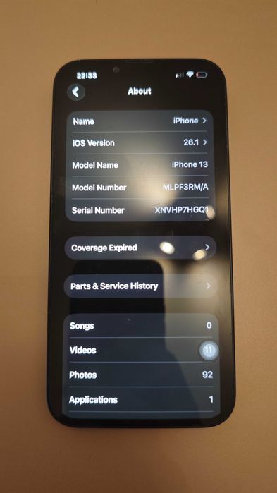 iPhone 13 Midnight 128GB cu cutie si husa