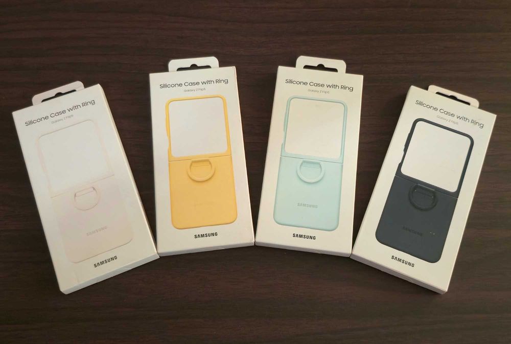 Husa silicon originala Samsung Silicone Case with Ring Galaxy Z Flip 5 F731