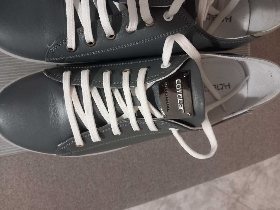 Кецове "Кавалер" нови, естествена кожа, тъмносиви, 42