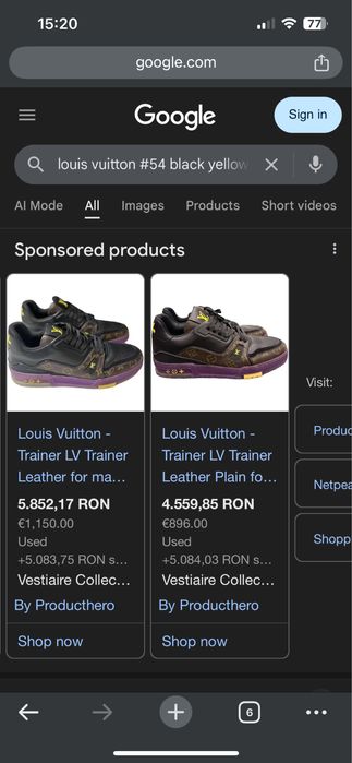 Adidasi luis vitton 42