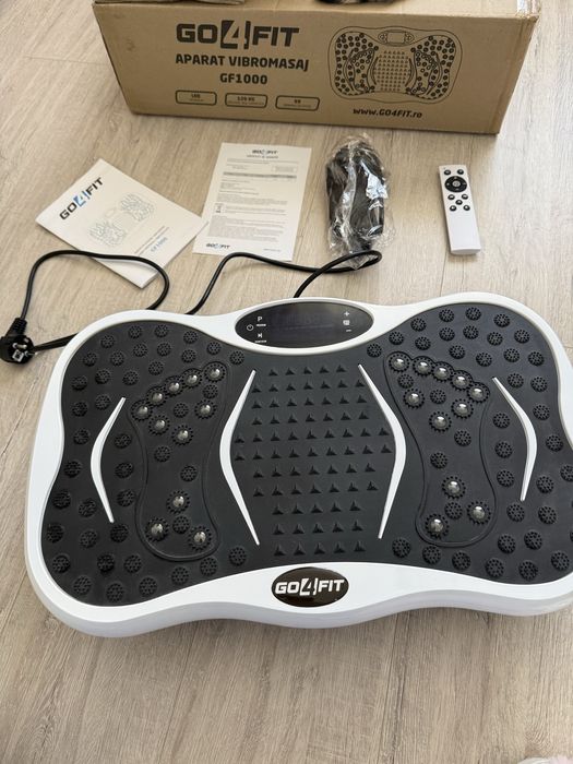 Aparat vibromasaj, GO4FIT, model GF1000, platforma vibratii cu 2 benzi