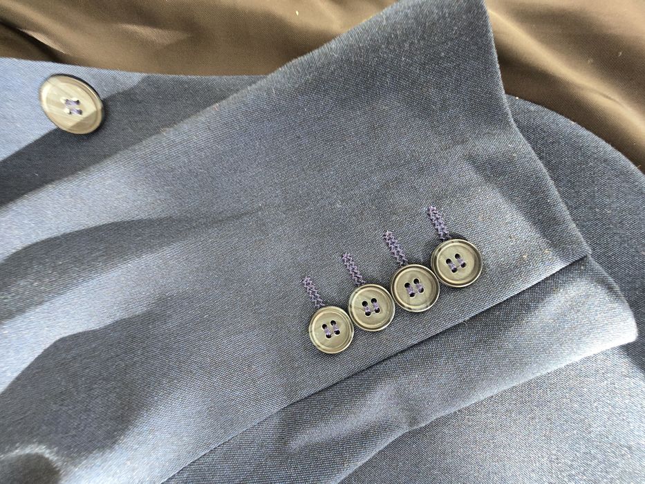 Costum barbatesc + camasa, H&M, slim fit, 36, noi