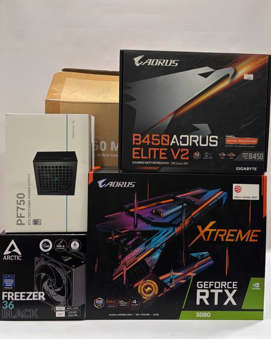 Геймърски компютър AMD Ryzen 7 5800X, RTX 3080 10GB, 16GB ram