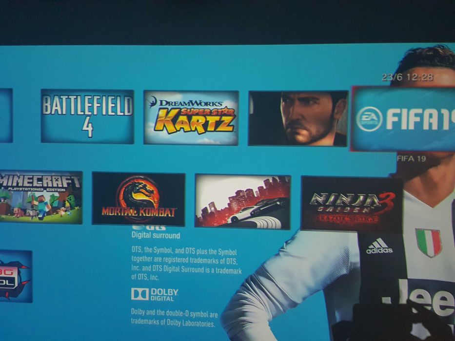 PS 3 playstation 3 Sony PS3, HDD 500 Gb+75 jocuri FIFA 19 GTA 5 MK NFS