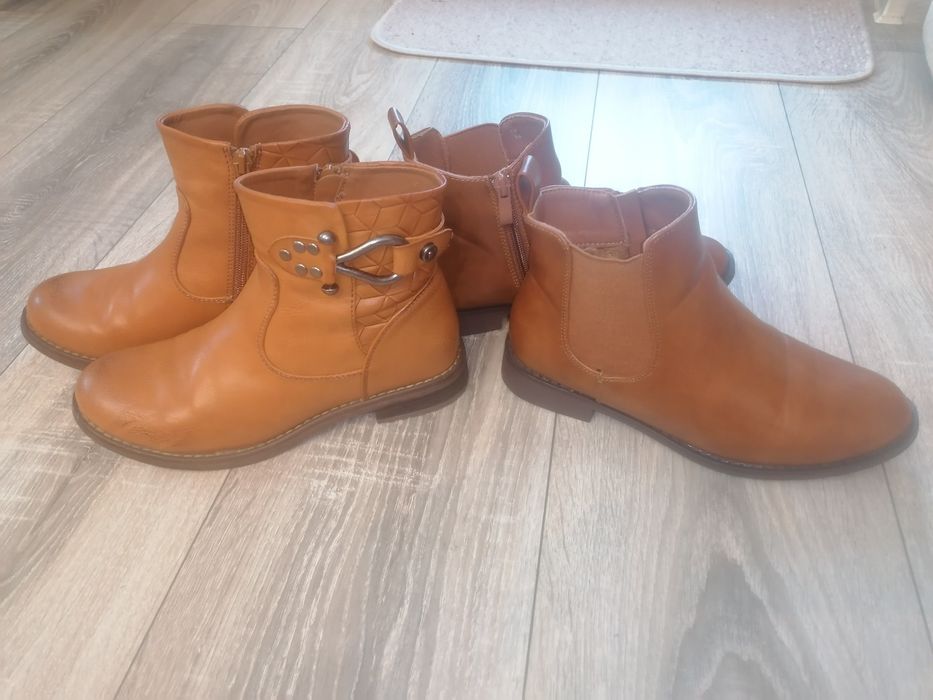 Botine damă, maro, mărime 36