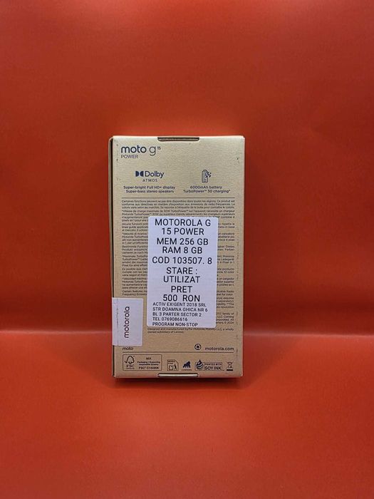 Moto G15 Power, MEM 256GB, RAM 8GB, Amanet Doamna Ghica, Cod: 103507.3
