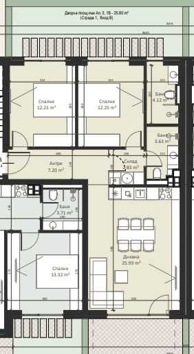 Продава се Тристаен апартамент в София, Малинова долина - 94 кв.м за 1976 €/кв.м - Снимка #6