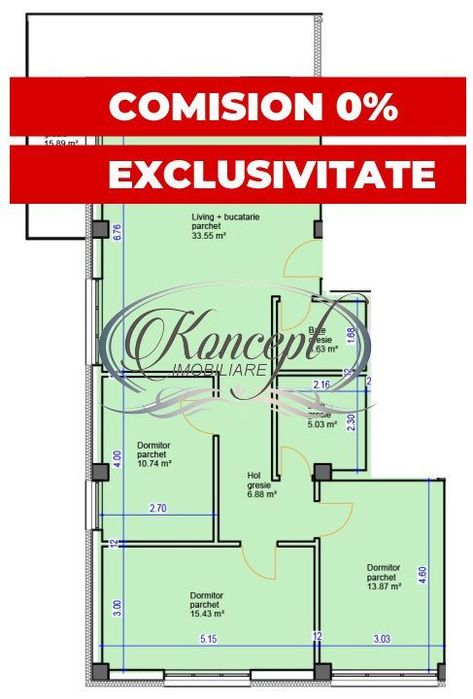 Penthouse pe str. Sub Cetate, TVA si finisaje incluse in pret