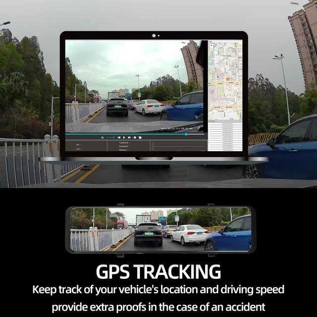 новая видеорегистратор, 4k, 2160р, зеркало заднего вида Fhd 1080