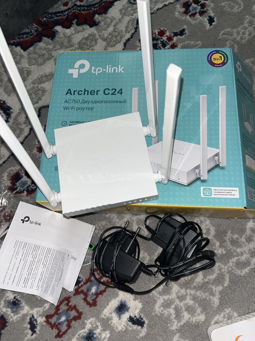 Wi-fi router tp-link Archer C24 Ac750 двухдиапазонный