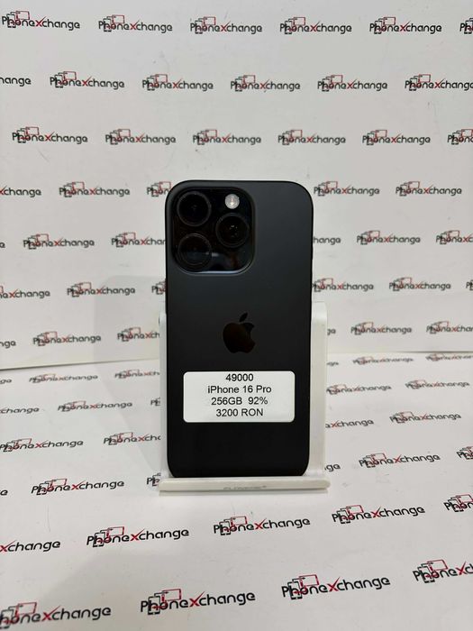 iPhone 16 Pro Black 256GB Neverlocked 93% 49000