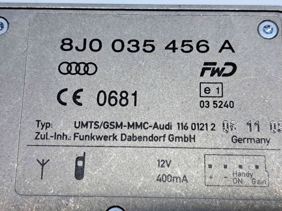 Modul audio Audi A6 (4F2, C6) [Fabr 2004-2010] 8J0035456A