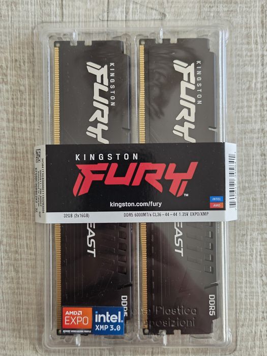 Kingston FURY Beast 32GB DDR5 6000MHz CL36 Dual Channel Kit
