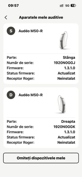 Aparate Auditive Phonak Bluetooth M-50R Reincarcabile Accesori Oticon