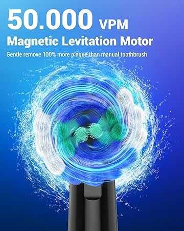 Въртяща се четка за зъби с 8 глави IPX7 черна y06w-blk