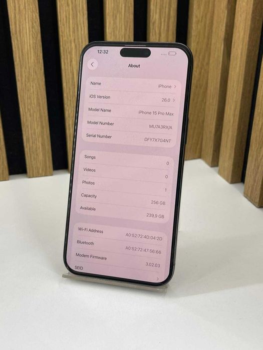 Iphone 15 PRO MAX / 256 GB 86% BAT / Factura / Garantie #50561