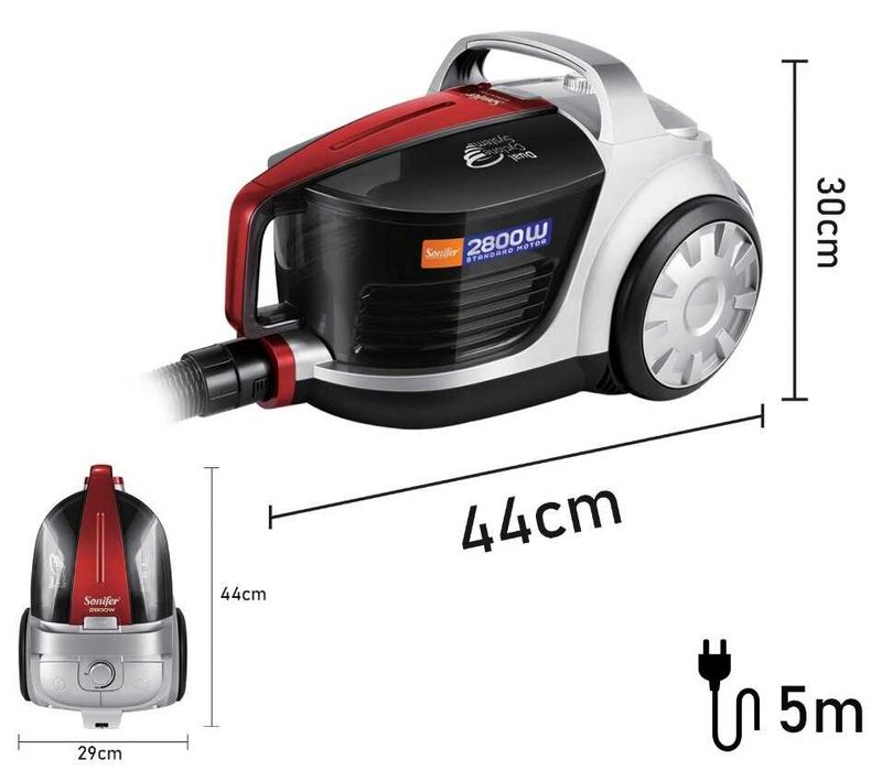 Пылесос Sonifer SF-2222, мощность 2800 Вт