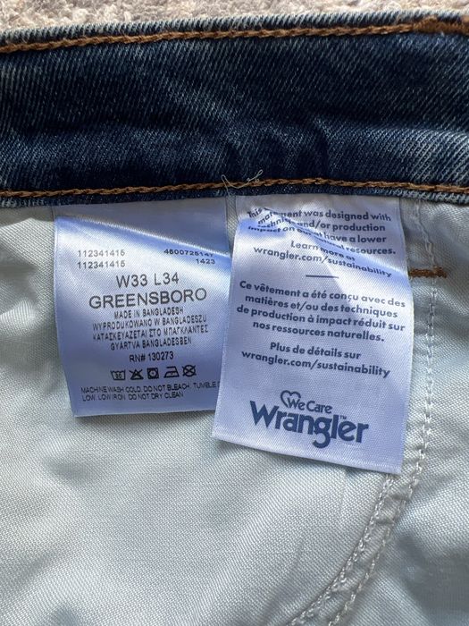 Джинсы Wrangler Greensboro W33 L34