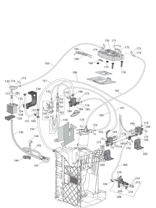 Kit garnituri plus sistem spumare Delonghi Esam3500
