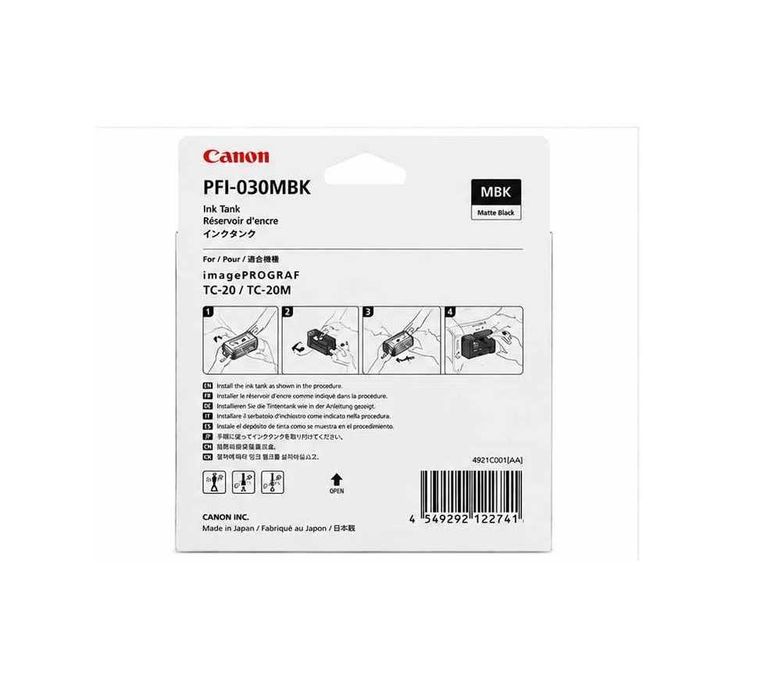 ! Картридж Canon PFI-030MBK Matte Black Pigment для imagePROGRAF TC-20