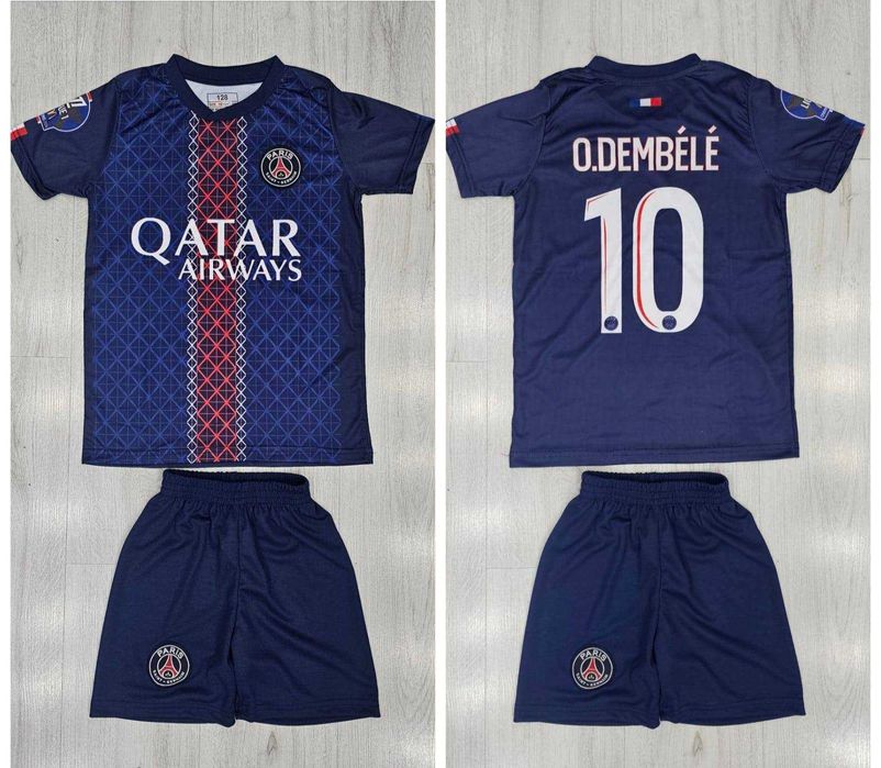 Детски Екип ДЕмбеле ПАРИЖ Нов Комплект 2026 Син Комплект