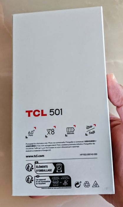 TCL 501 Black 2/32 GB Dual Sim sigilat!