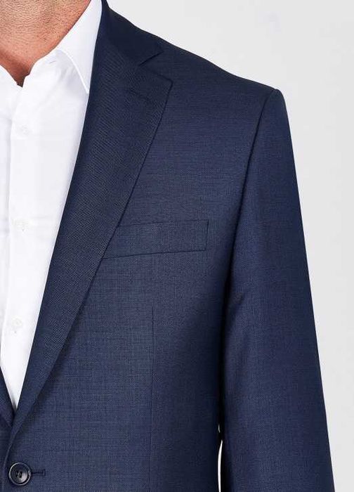 Sacou blazer de lux 48 M slim Lanificio Cerruti lana super 130's navy