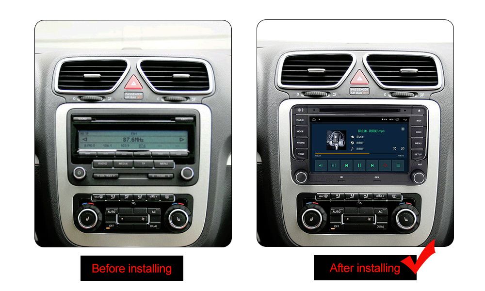 Navigatie Gps Skoda Octavia 2 Superb Fabia Rapid Passat B6 B7 CC Golf