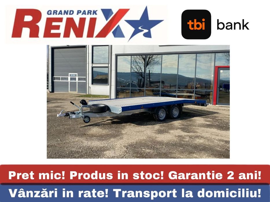 Niewiadow Remorca /Platforma auto 4.5m 2700kg Jupiter plina Remorca transport auto Niewiadow Jupiter