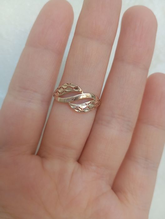 Золотое кольцо 585 пробы золота заводское