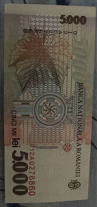 Bancnota 5000 lei NOU-NOUTA