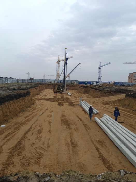 Сваебойка забивка свай