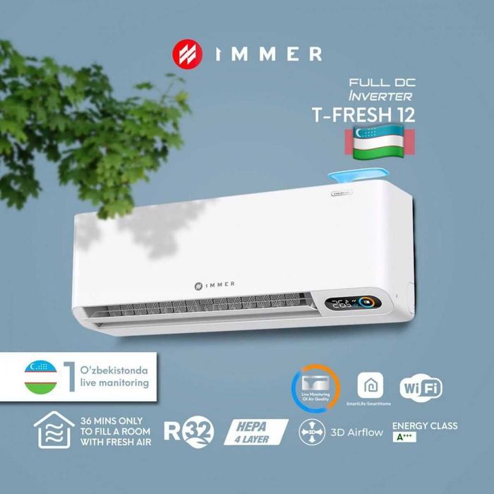 Konditsioner Immer 12 /18 DC Iинвертор примой склад доставка бесплатно