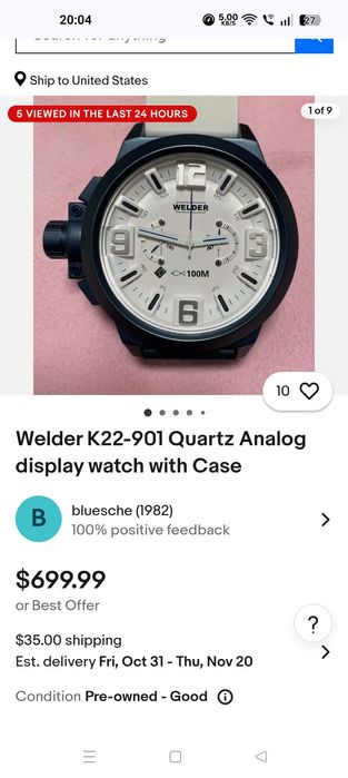 Ceas Welder U-boat by Italo Fontana Fontana K22