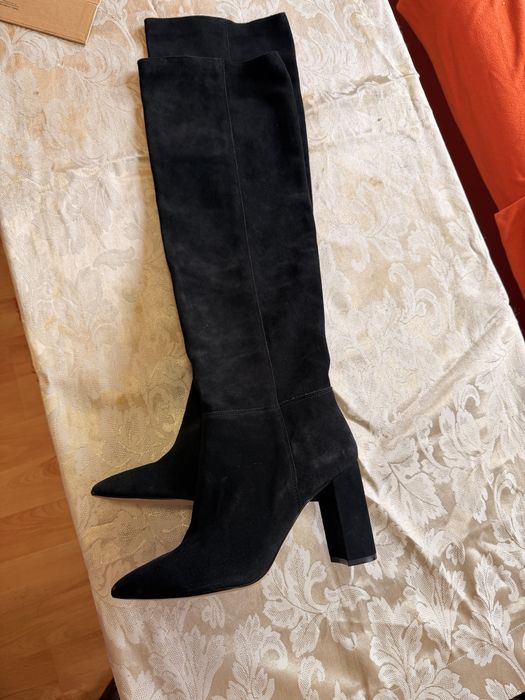 Чизми естествен велур 40 номер