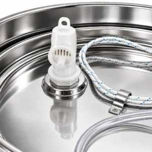 Butoi (cisterna) INOX cu capac flotant 350 L si camera din silicon, cadou robinet din INOX Garantie NOU Livrare rapida