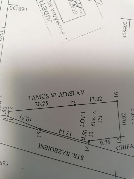 Vând teren intravilan în Focșani