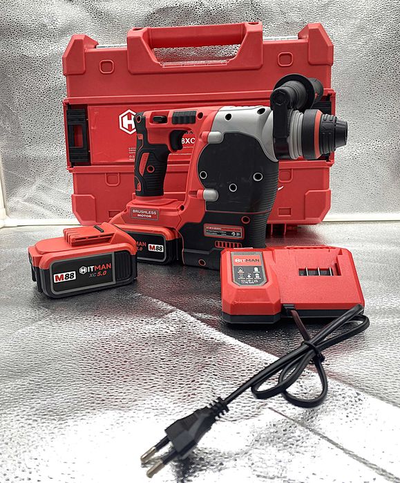 Ciocan rotopercutor Hitman 88V, 2x baterii, SDS-Plus!