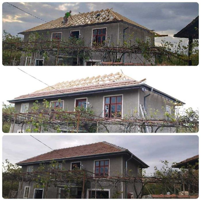 Ремонт на покриви, улуци, хидроизолация