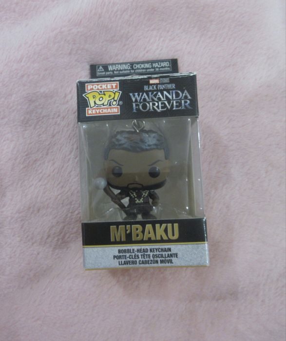 funko pop брелок , m’baku из марвел (черная пантера 2)