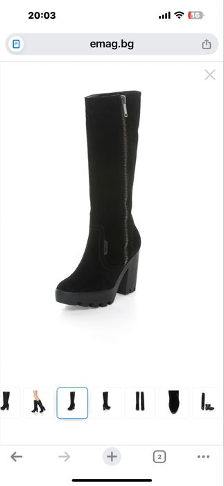 велурени ботуши calvin klein