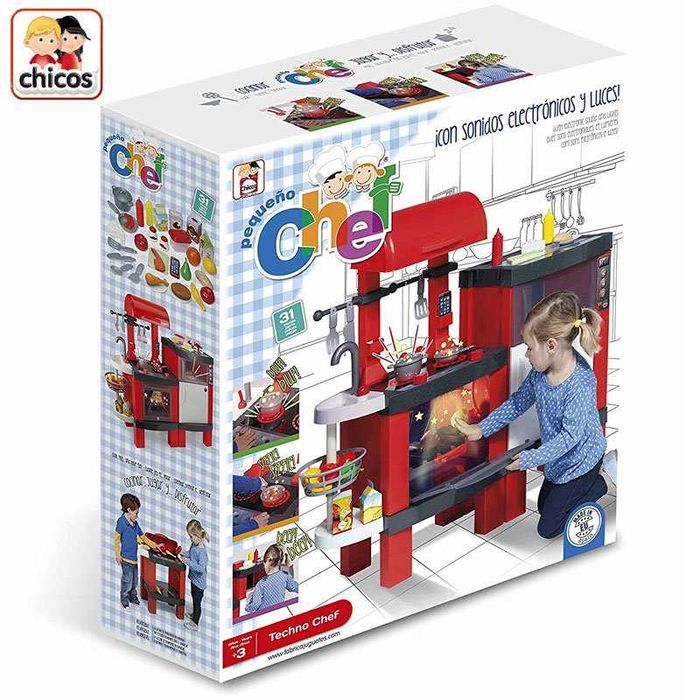Детска кухня с барбекю със звук и светлина Chicos