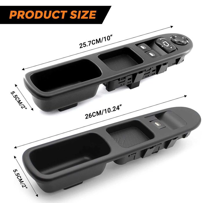 Бутони за ел. стъкла Peugeot 207 / Citroen C3 – 2 бр.