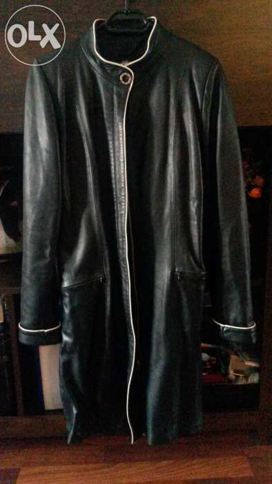 Geaca piele neagra naturala, dama. trei sferturi