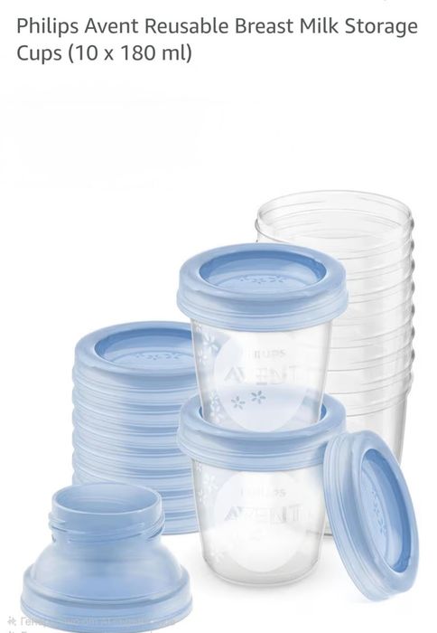 Уред за готвене Philips Avent SCF883/01 4в1+многократни чашки за съхранение на кърма Philips Avent (SCF618/10