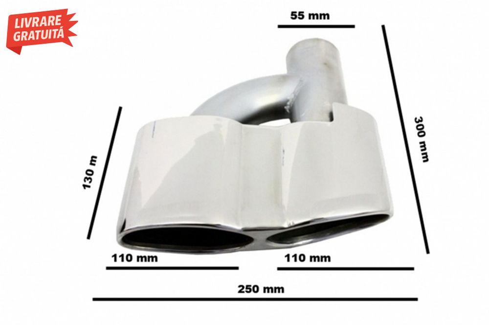 Tobe Ornamente sistemul de evacuare Mercedes S-class W221 (2005-2013)